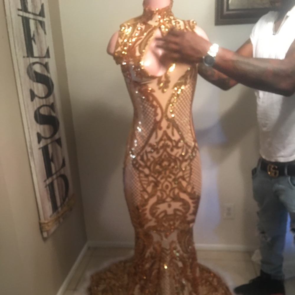 Custom made Gold gown